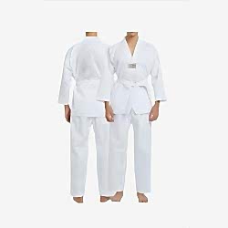 Senson Beyaz Yaka Acemi Fitilli Taekwondo Elbisesi Senson Beyaz Yaka Acemi Fitilli Taekwondo Elbisesi
