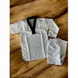 Senson Fighter Siyah Yaka Taekwondo Elbisesi