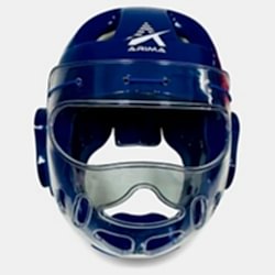 Arıma Taekwondo Camlı Kapalı Kask- Mavi Arıma Taekwondo Camlı Kapalı Kask- Mavi