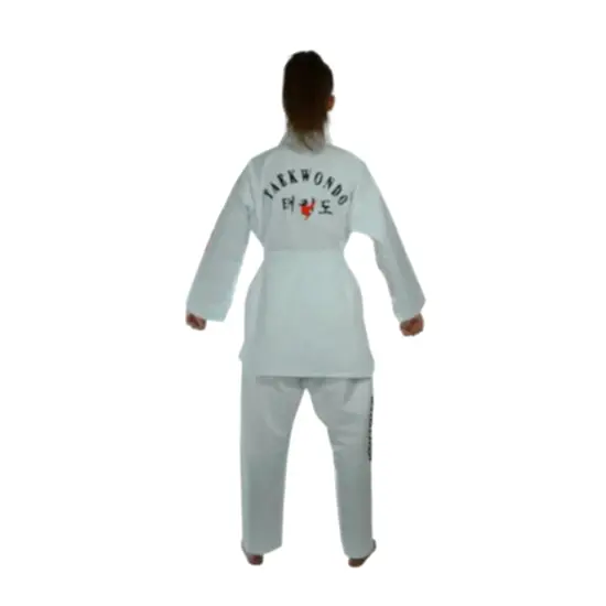 HAŞADO Taekwondo Beyaz Yaka Fitilli Acemi Elbise HAŞADO Taekwondo Beyaz Yaka Fitilli Acemi Elbise