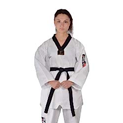 HAŞADO Fitilli Siyah Yaka Taekwondo Elbisesi HAŞADO Fitilli Siyah Yaka Taekwondo Elbisesi