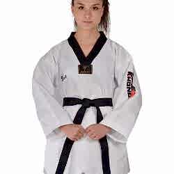 HAŞADO Fitilli Siyah Yaka Taekwondo Elbisesi